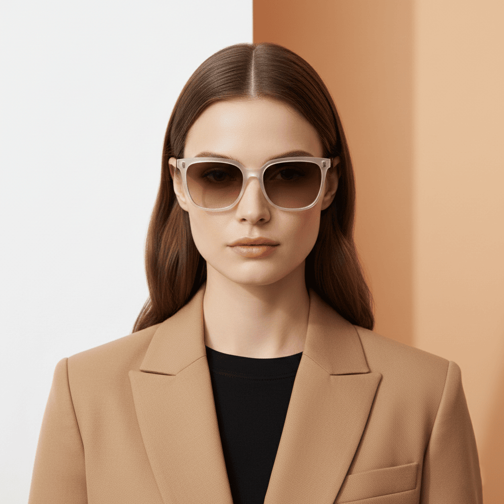 Transparent Square Sunglasses for Women