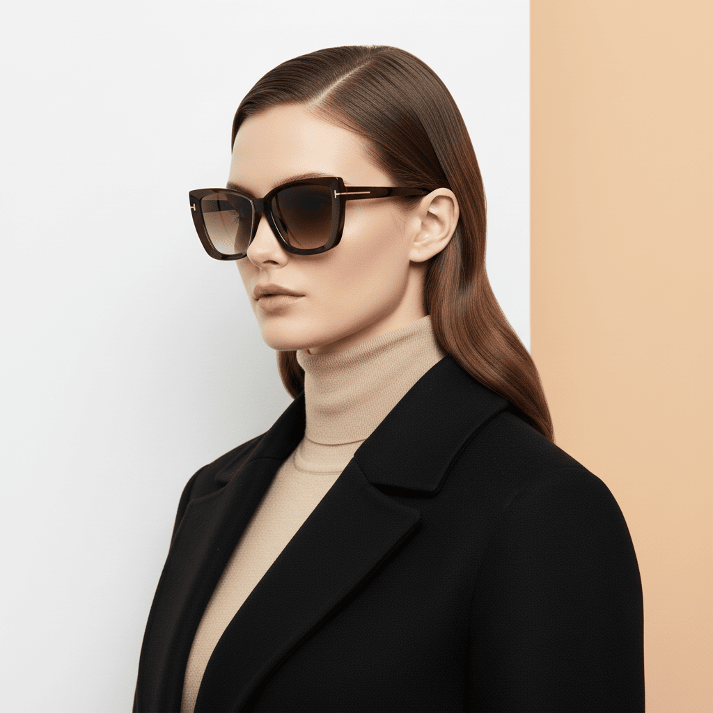 Brown Cat Eye Sunglasses for Women