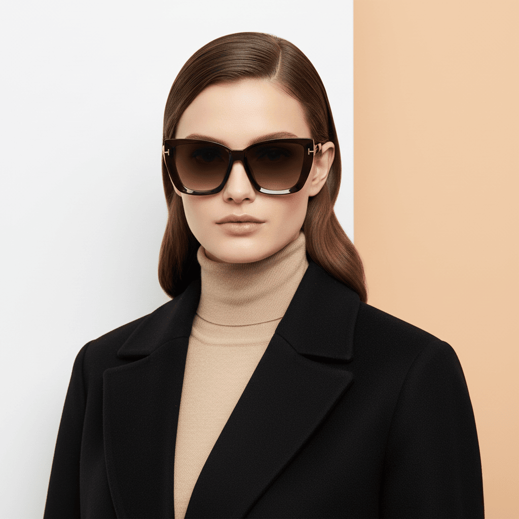 Brown Cat Eye Sunglasses for Women