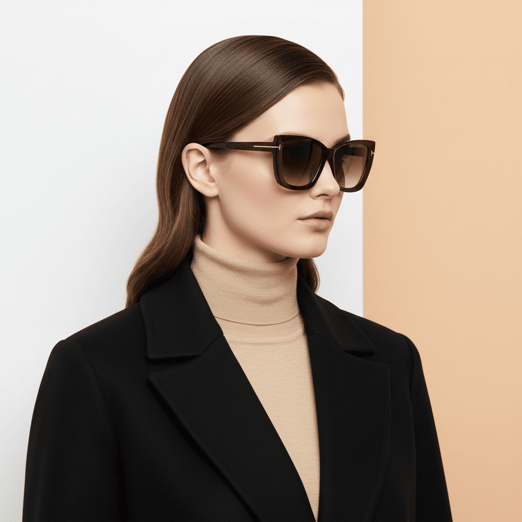 Brown Cat Eye Sunglasses for Women