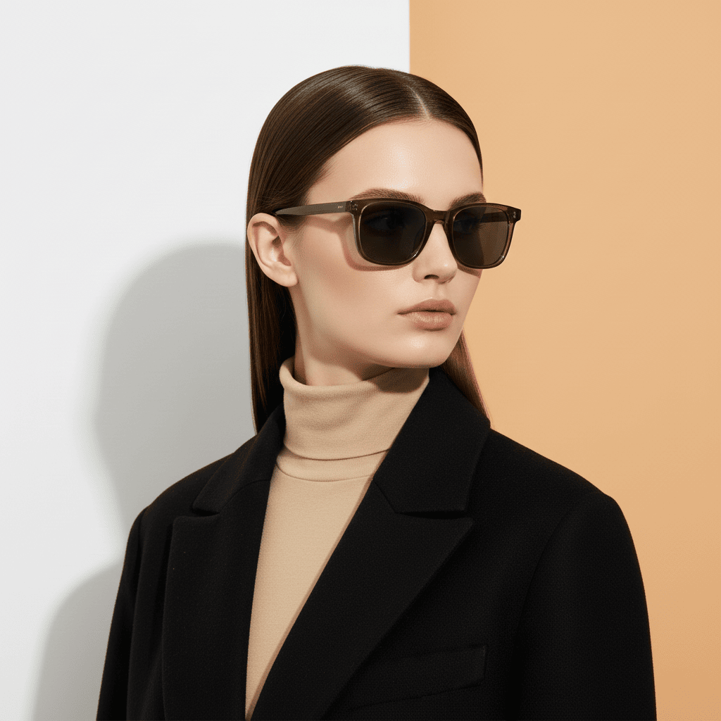 Green Square Sunglasses for Women