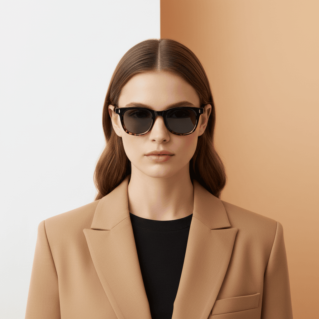 Brown Square Sunglasses for Women