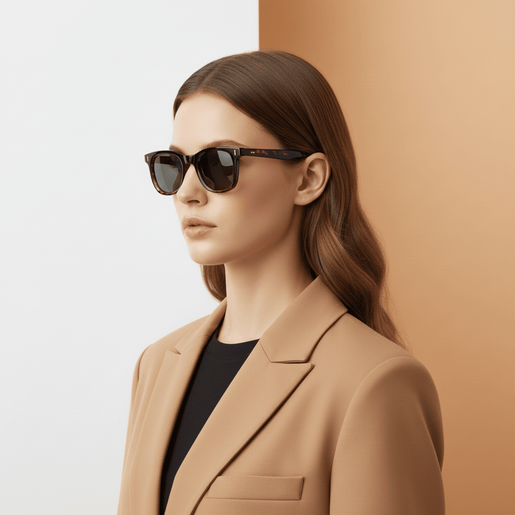 Brown Square Sunglasses for Women