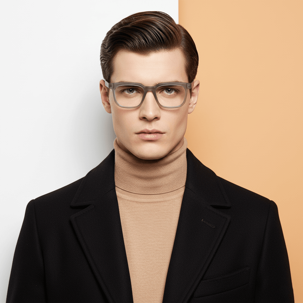 Grey Square Frame for Men +VIBE