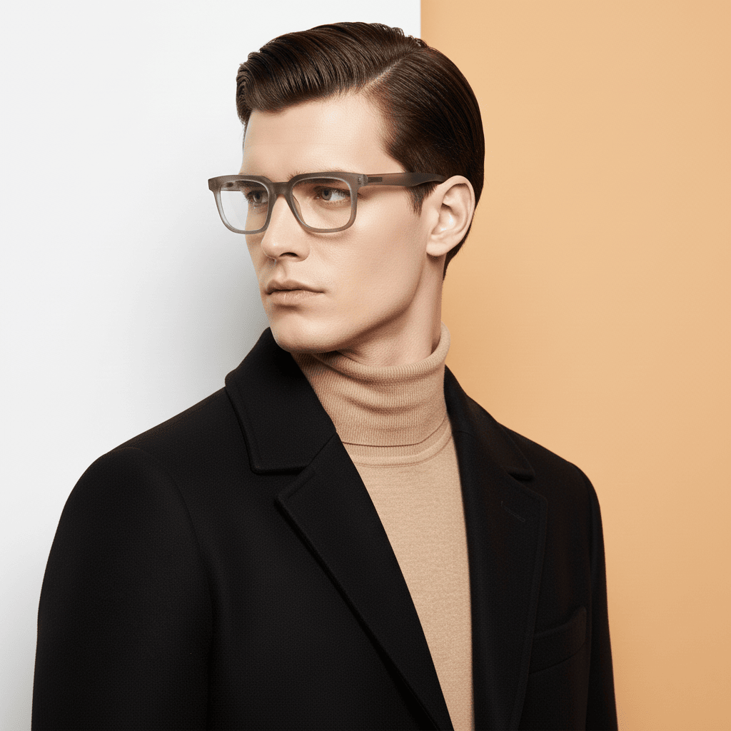 Grey Square Frame for Men +VIBE