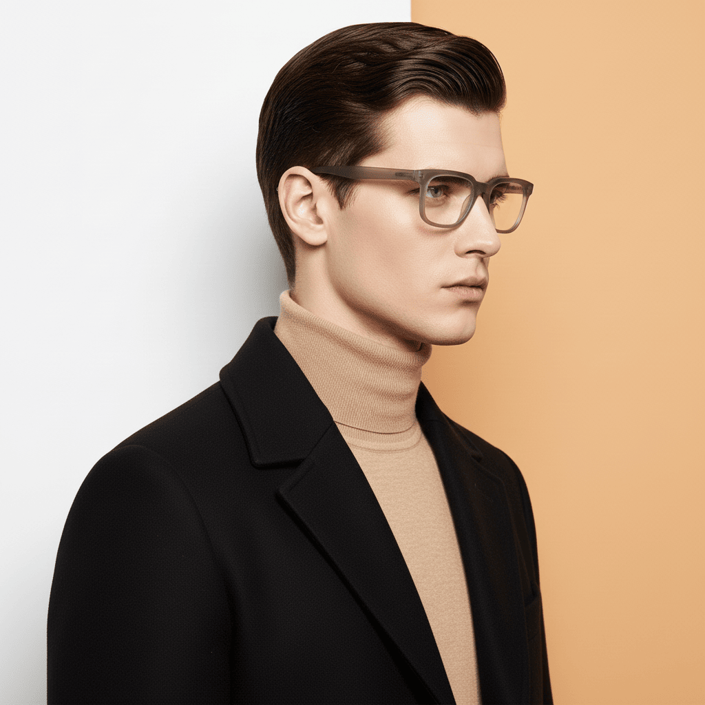 Grey Square Frame for Men +VIBE