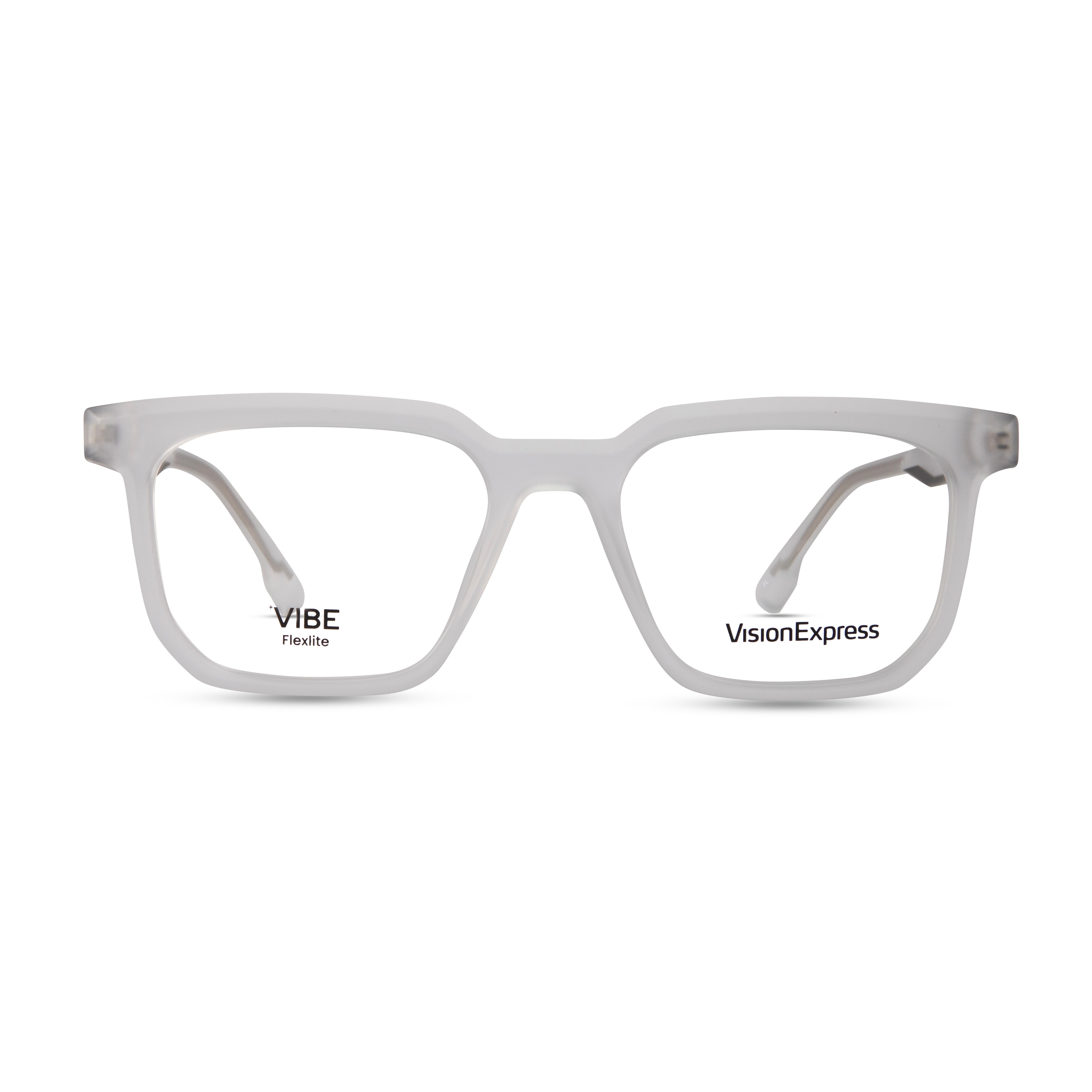White Square Frame for Men +VIBE