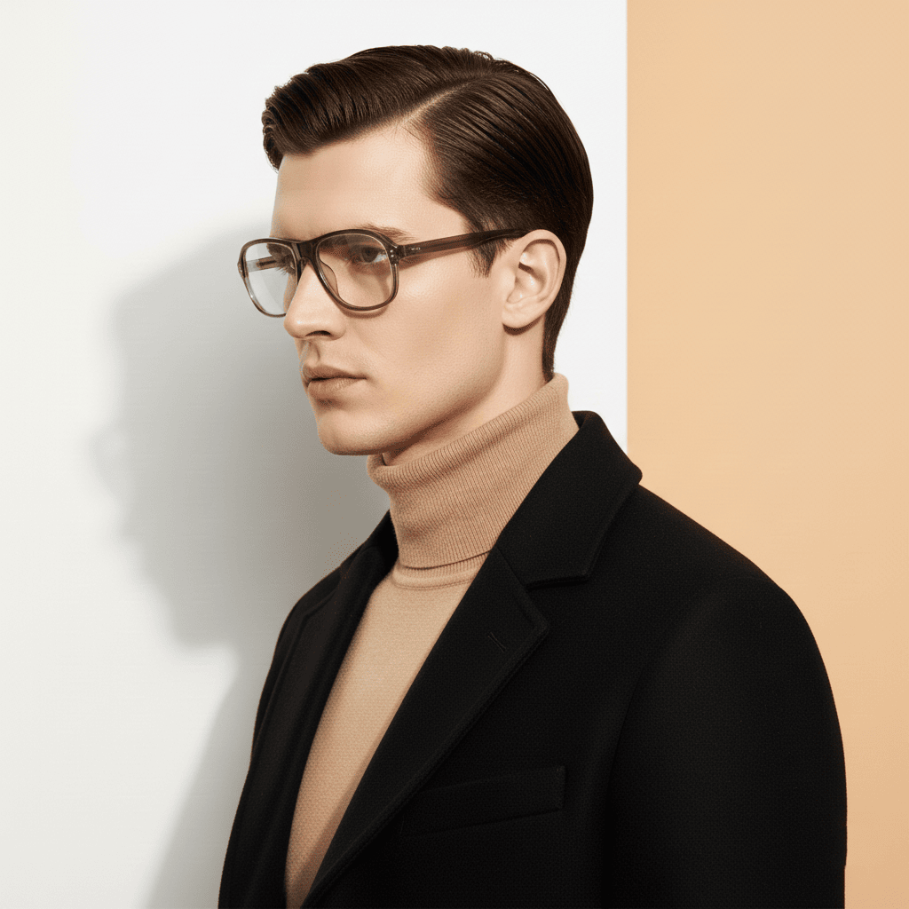 Brown Aviator Frame for Men +VIBE
