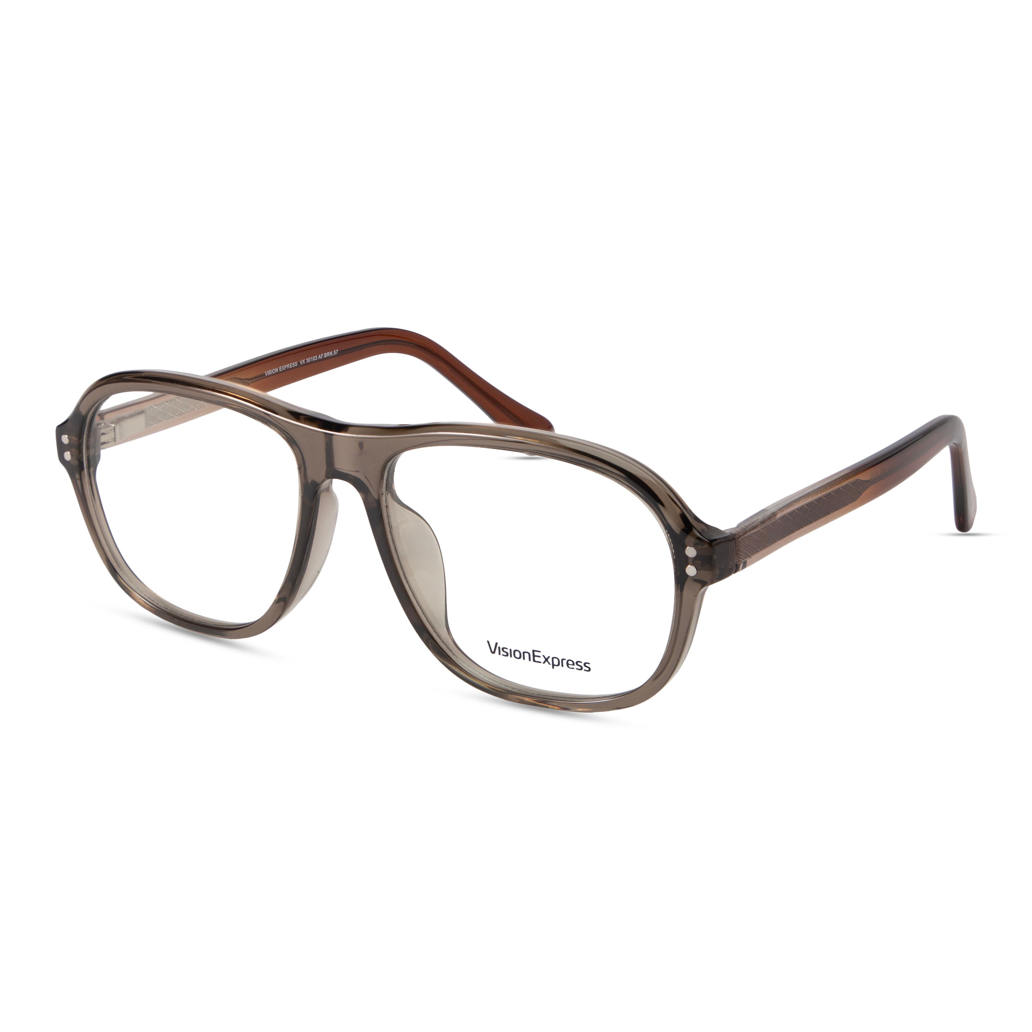 Brown Aviator Frame for Men +VIBE