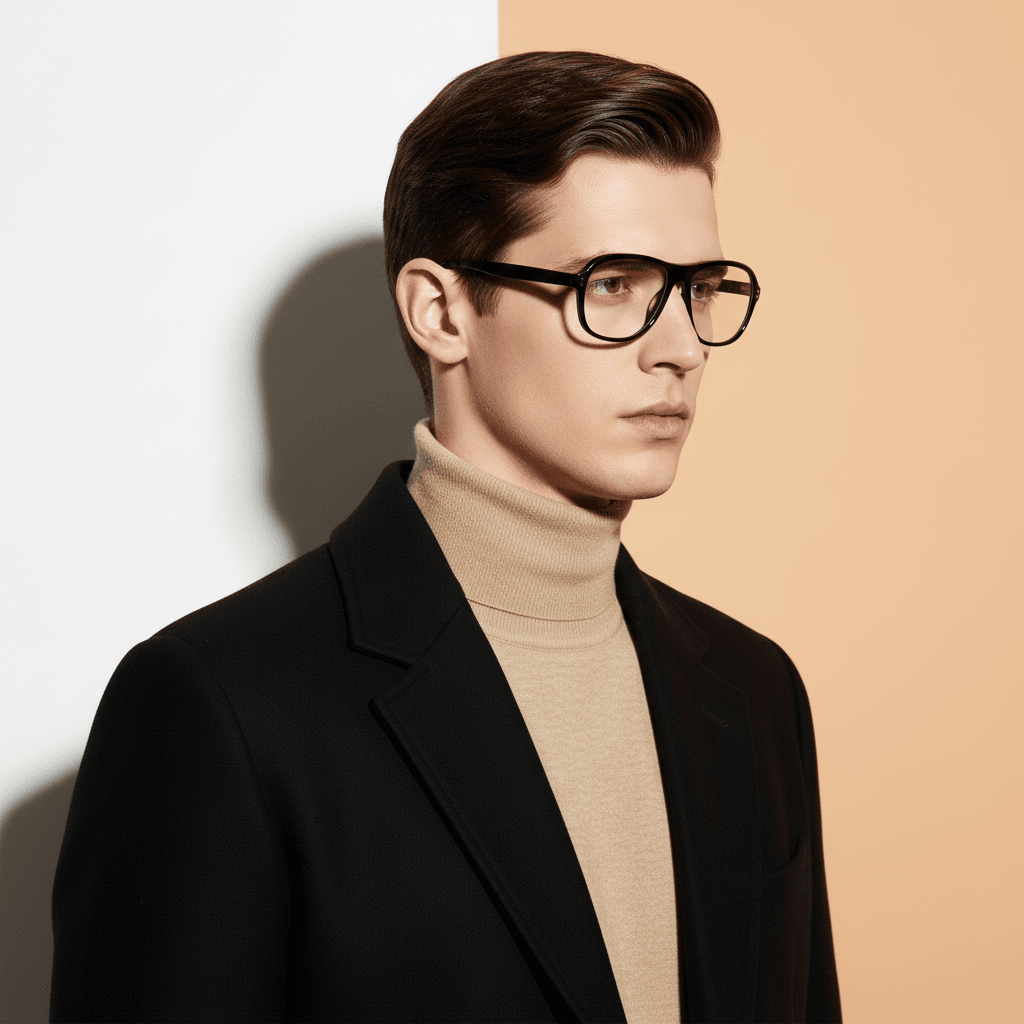 Black Aviator Frame for Men +VIBE