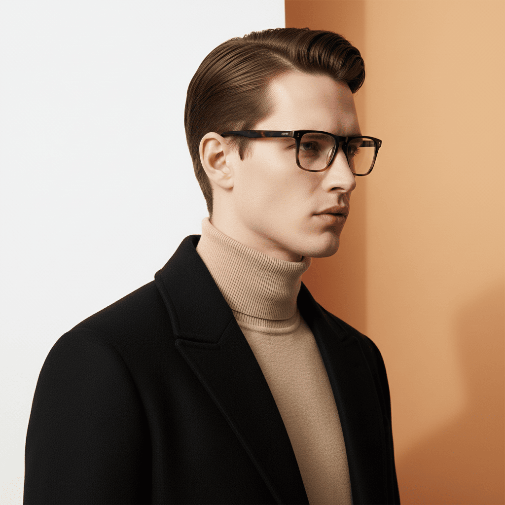 Black Rectangle Frame for Men +VIBE