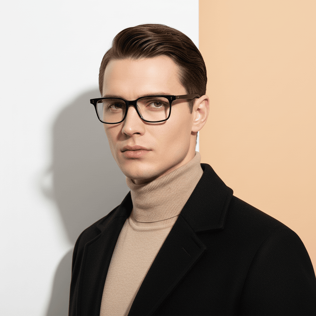Black Rectangle Frame for Men ELITE