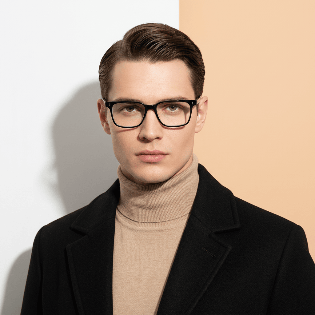 Black Rectangle Frame for Men ELITE