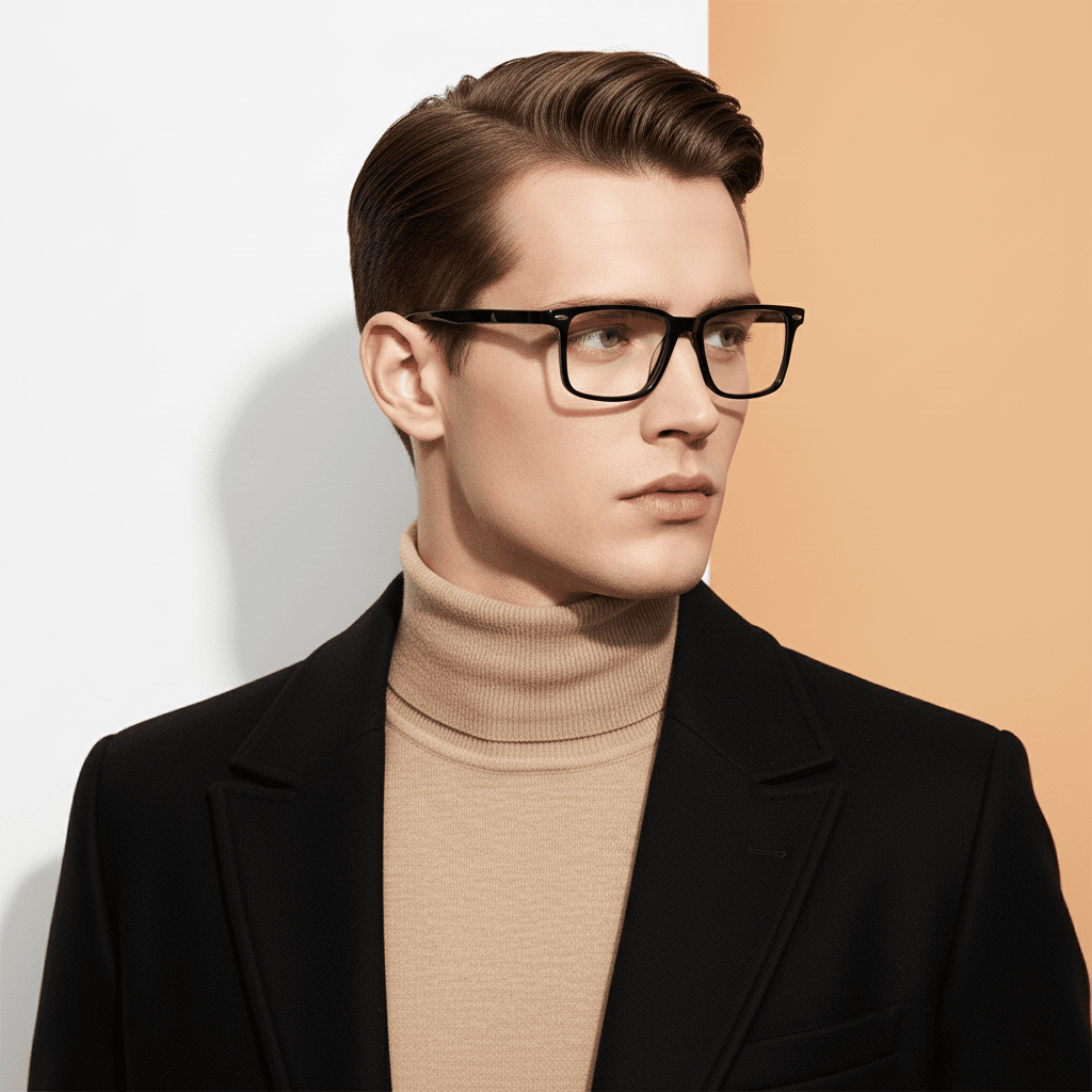 Black Rectangle Frame for Men ELITE