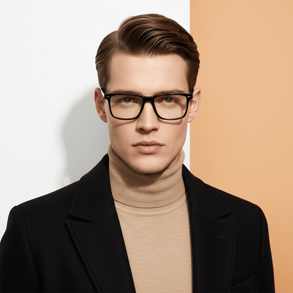 Black Rectangle Frame for Men ELITE