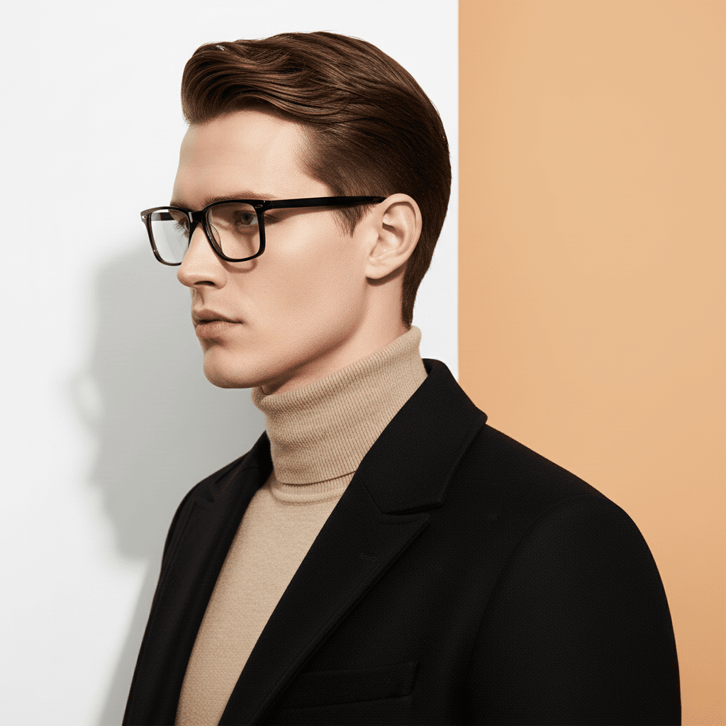 Black Rectangle Frame for Men ELITE