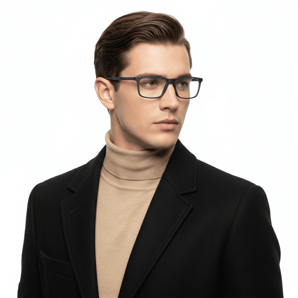 Blue Rectangle Frame for Men +VIBE