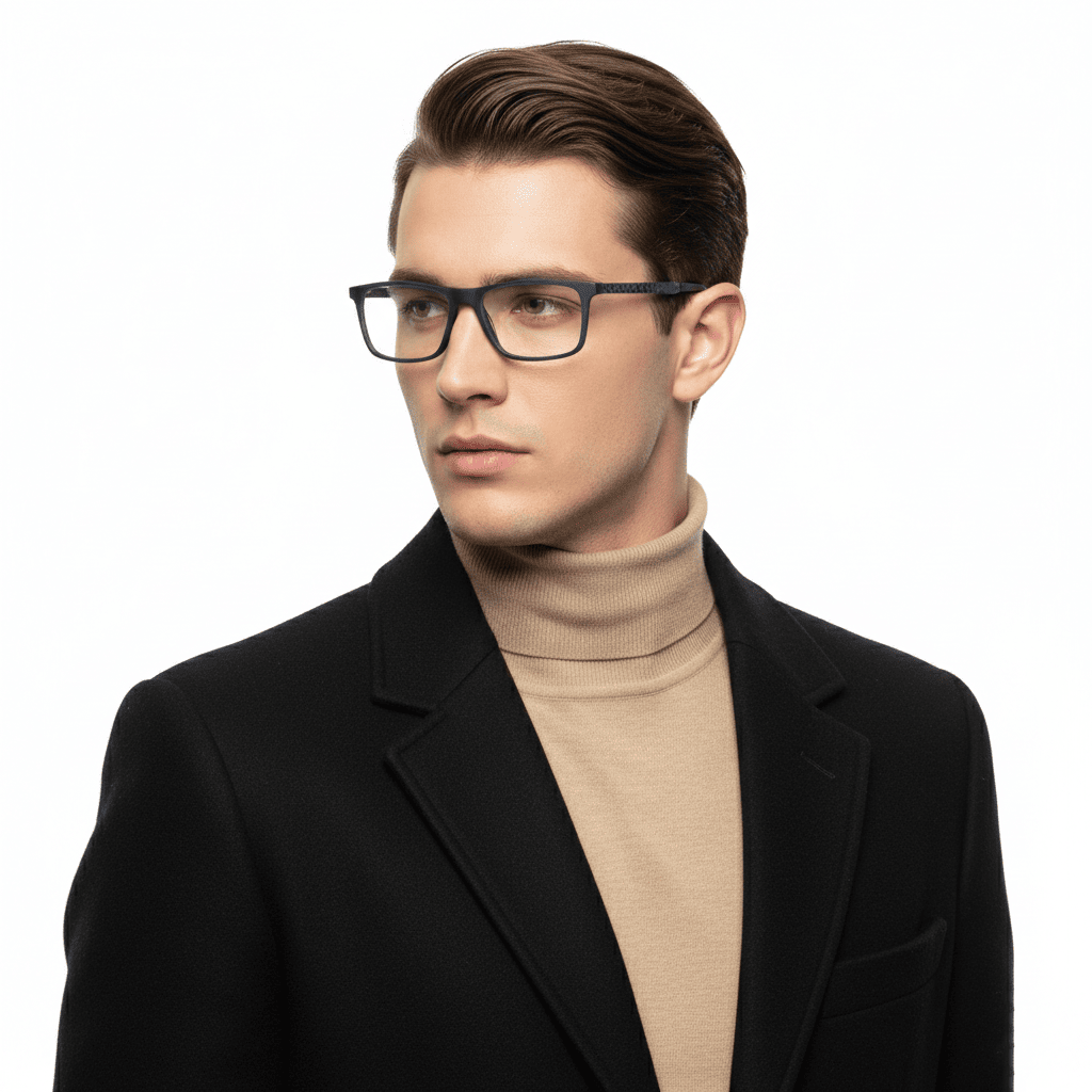 Blue Rectangle Frame for Men +VIBE