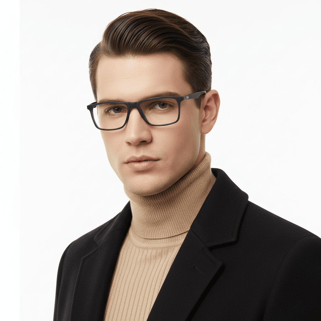 Blue Rectangle Frame for Men +VIBE