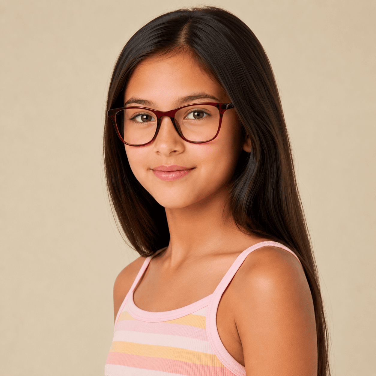 Wine Cat Eye Frames for Girls