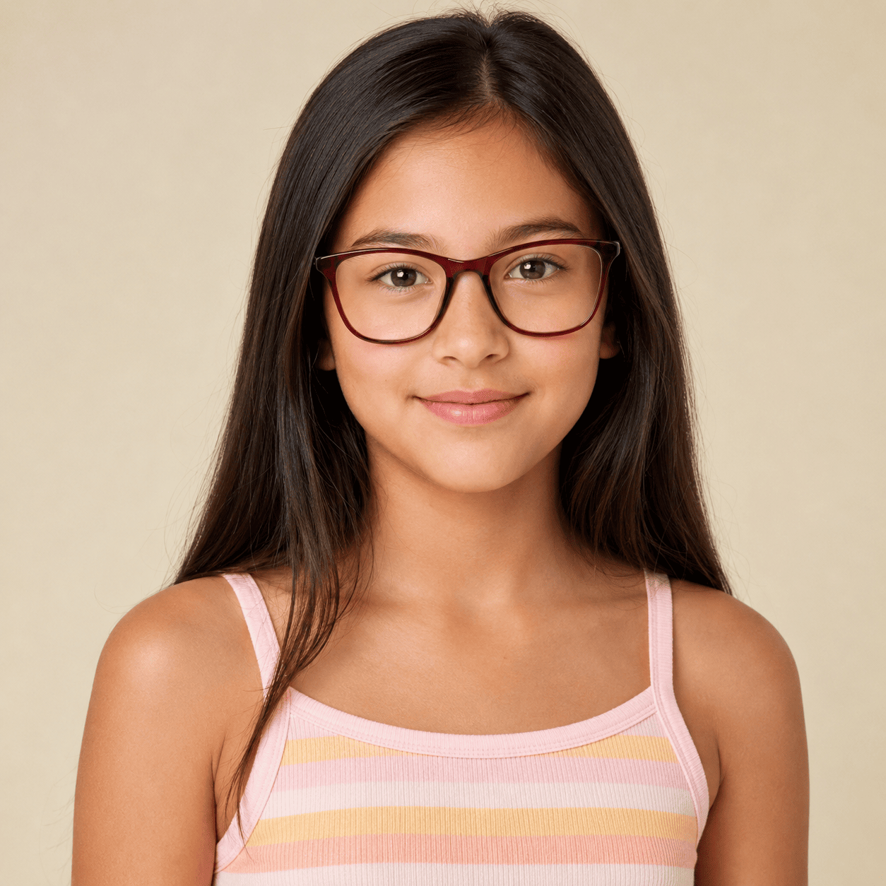 Wine Cat Eye Frames for Girls