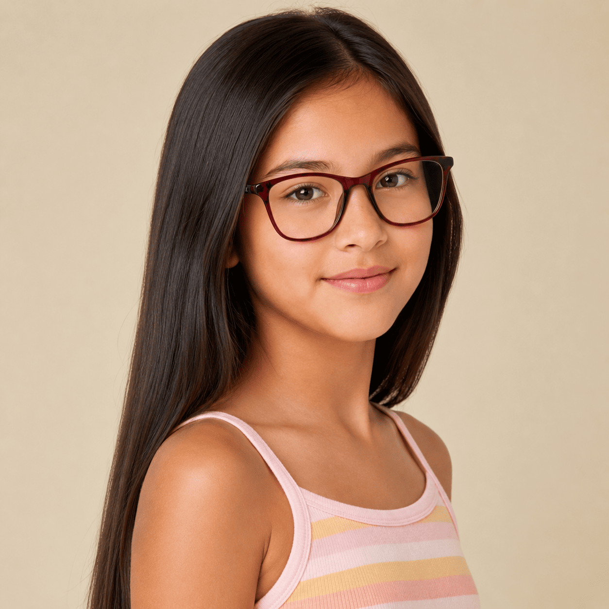 Wine Cat Eye Frames for Girls