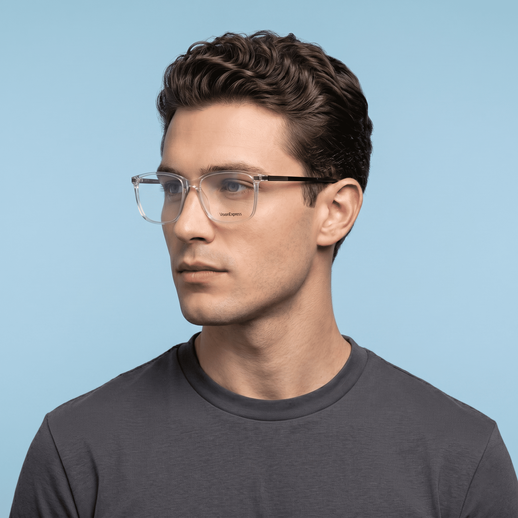Transparent Rectangle Frames for Men