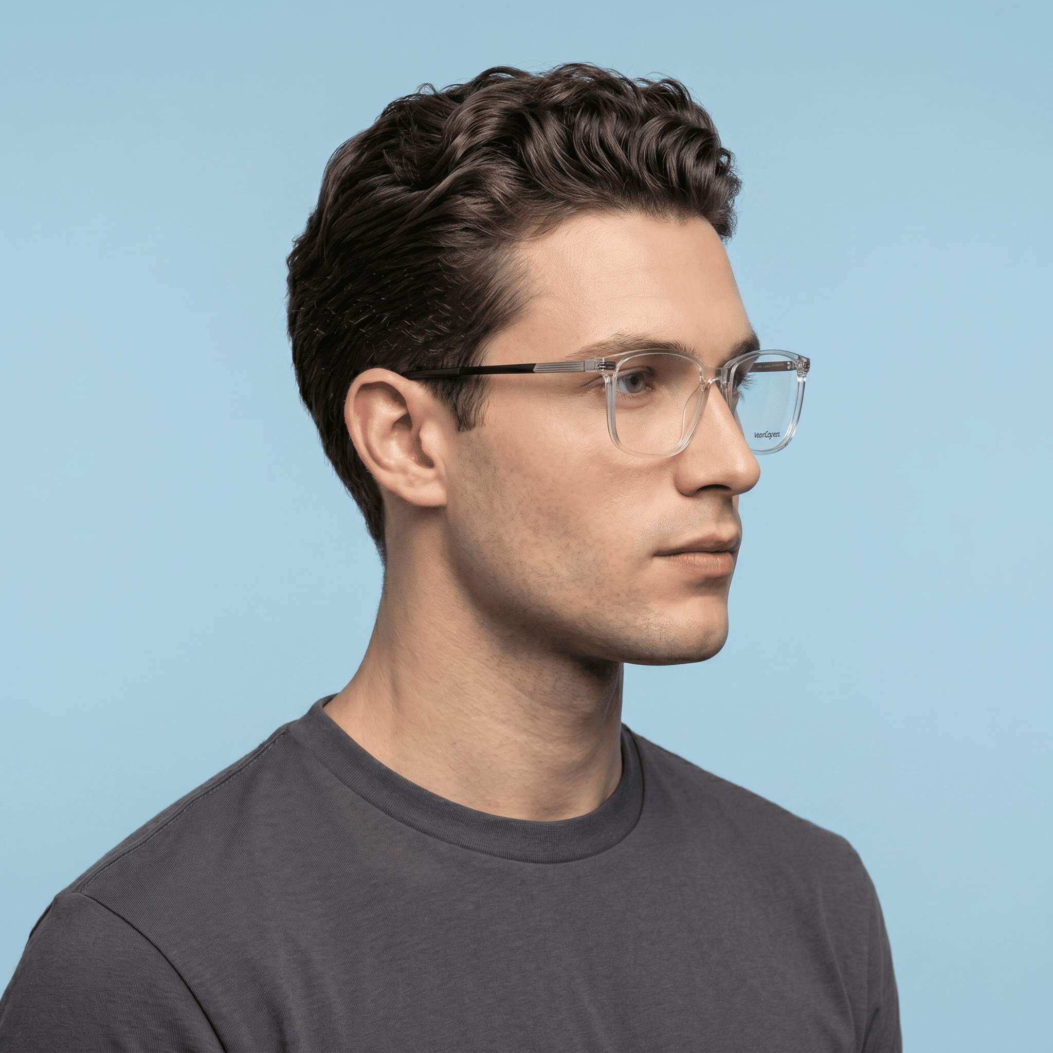 Transparent Rectangle Frames for Men