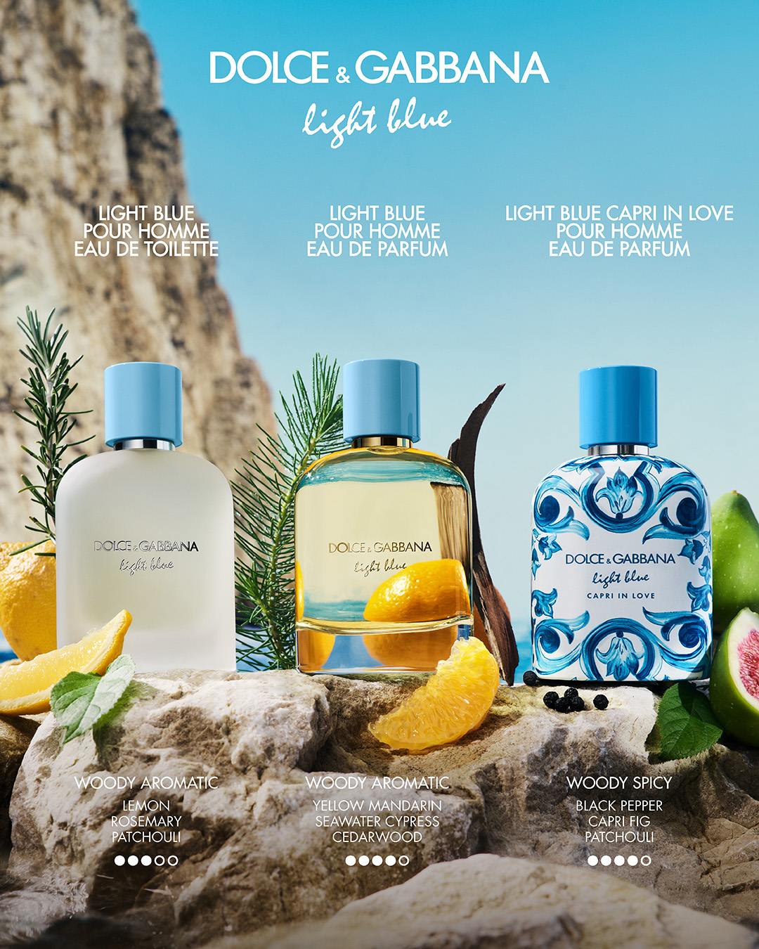 New Light Blue Pour Homme Eau De Toilette • 50ml