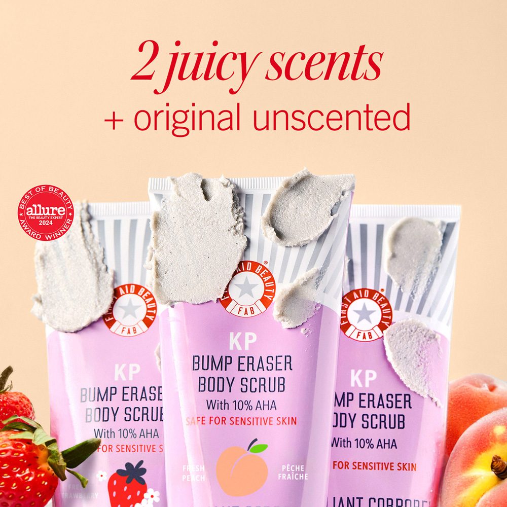 KP Bump Eraser Body Scrub With 10% AHA Fresh Peach • 56.7g