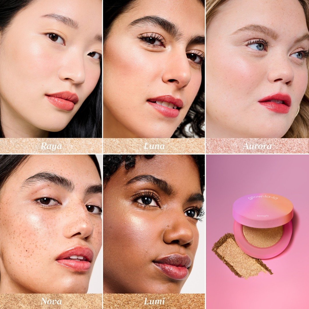 Glow-La-La Velvet Gleam Highlighter • Aurora (Fair Light Pink)