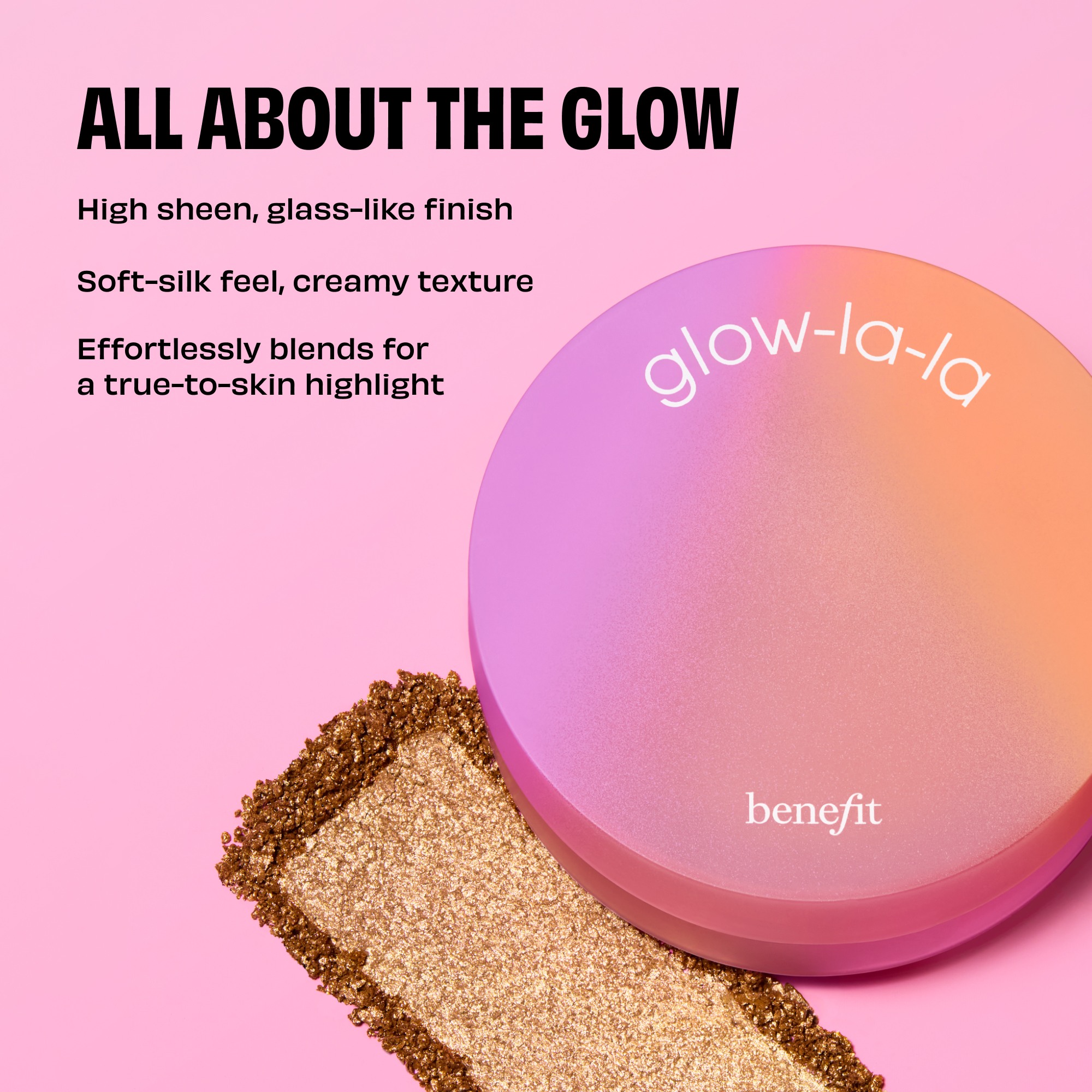 Glow-La-La Velvet Gleam Highlighter • Nova (Medium Tan)