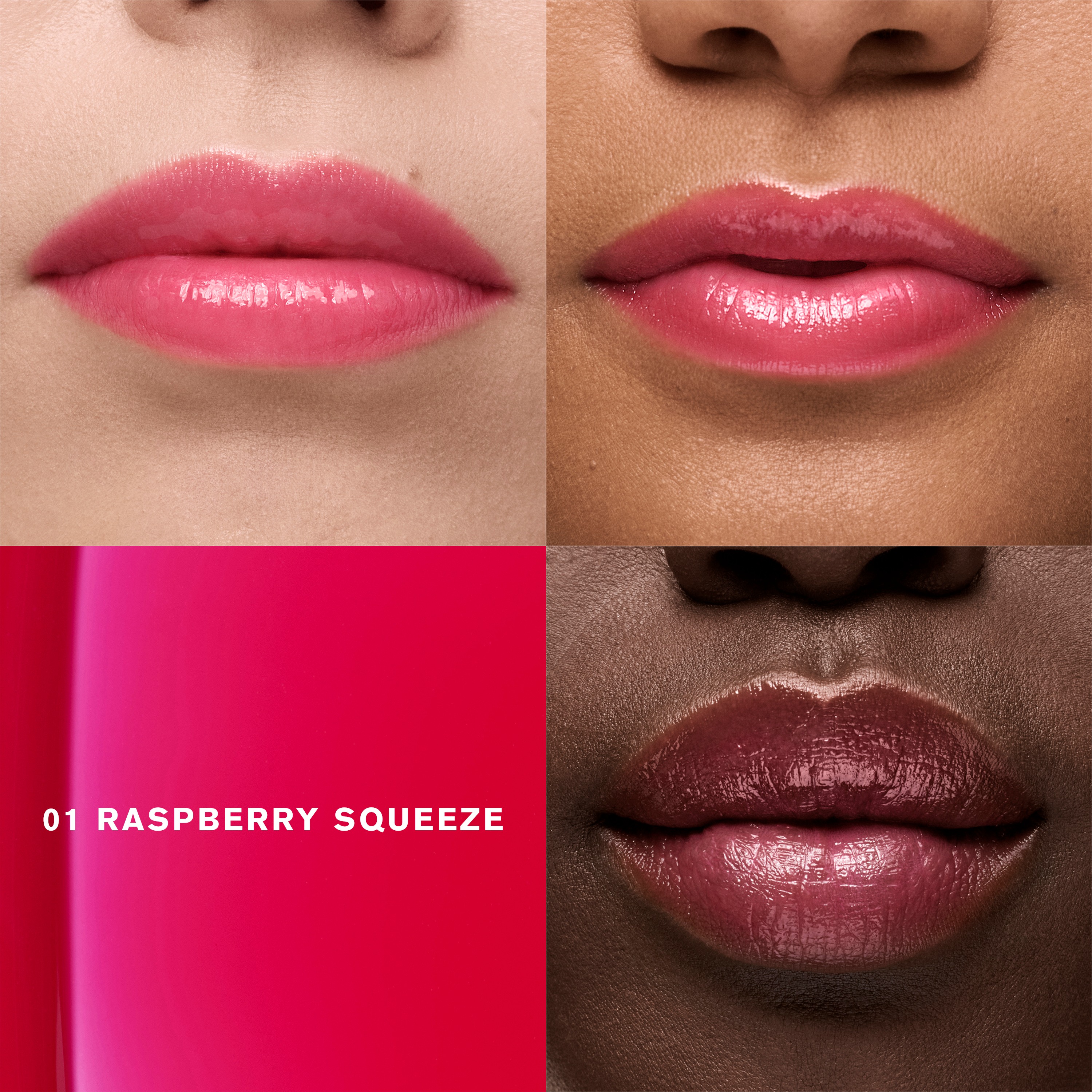 Glossy Pout Tinted Lip Oil • Raspberry Squeeze