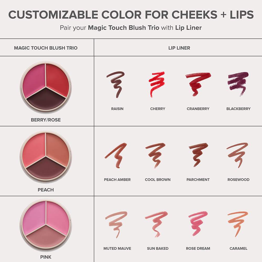 Magic Touch Blush Trio • Berry/Rose