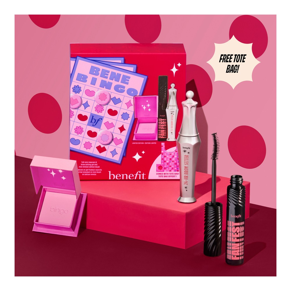 Benebingo Mascara, Brow Setting Gel And Mini Blush (Holiday Limited Edition)