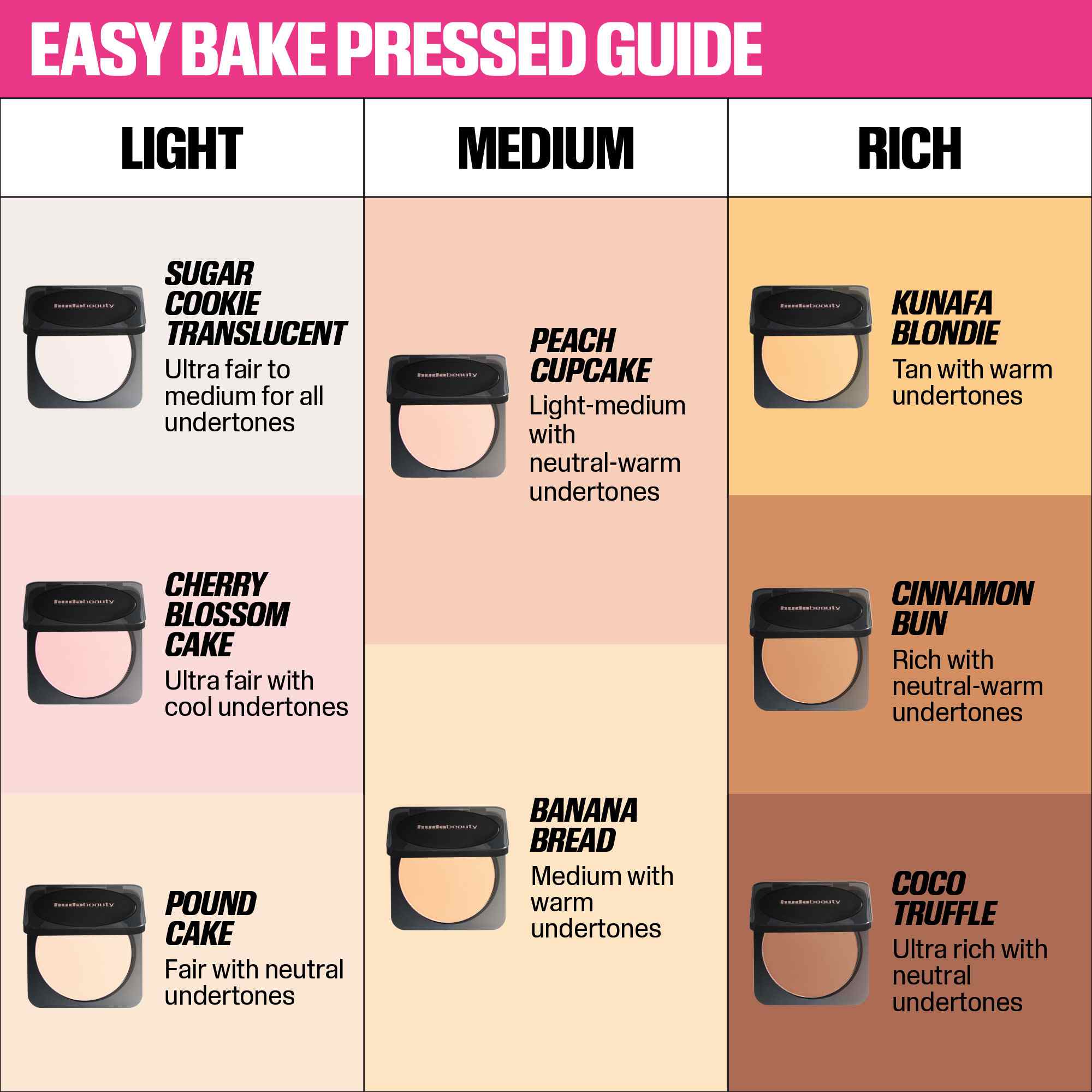 Easy Bake Airbrush Matte Pressed Setting Powder • Banana Bread