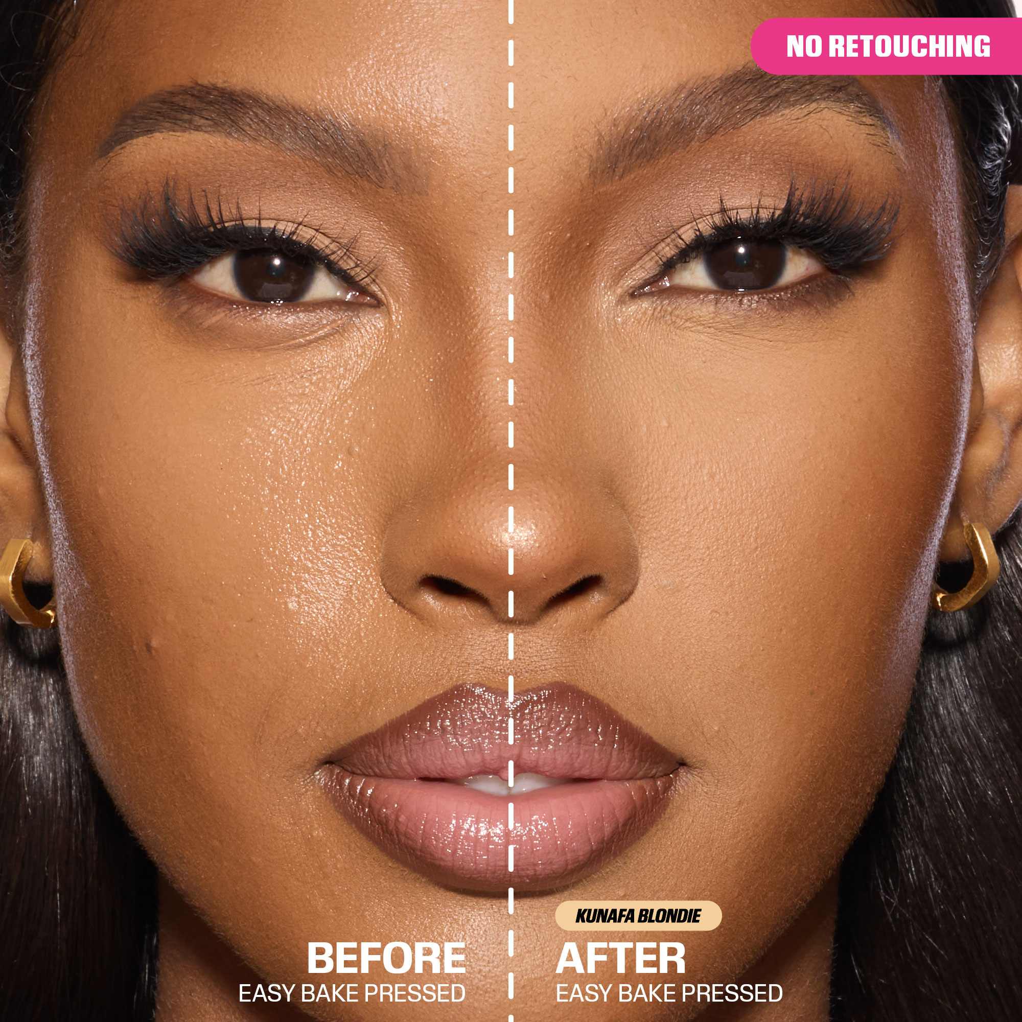 Easy Bake Airbrush Matte Pressed Setting Powder • Kunafa Blondie