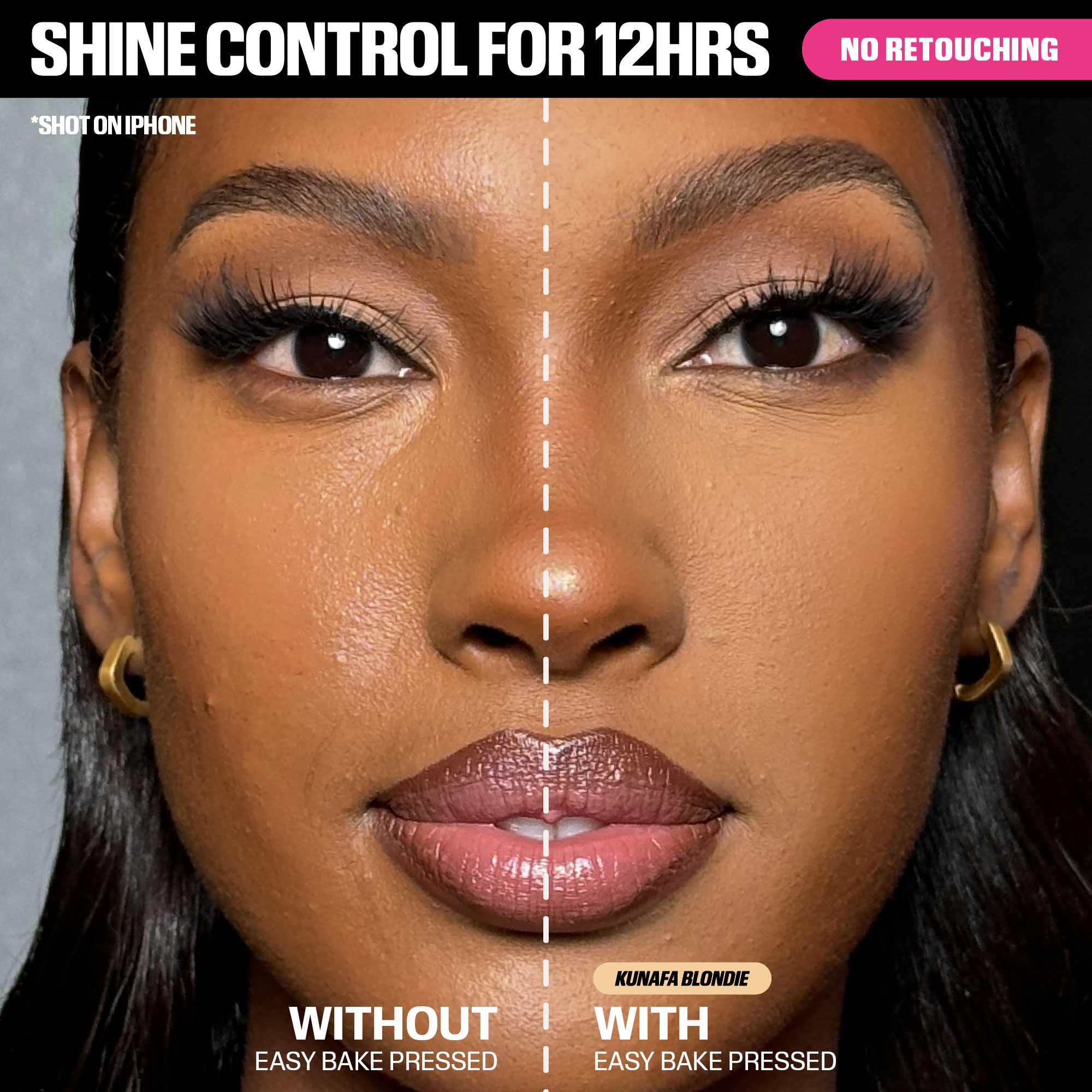 Easy Bake Airbrush Matte Pressed Setting Powder • Kunafa Blondie