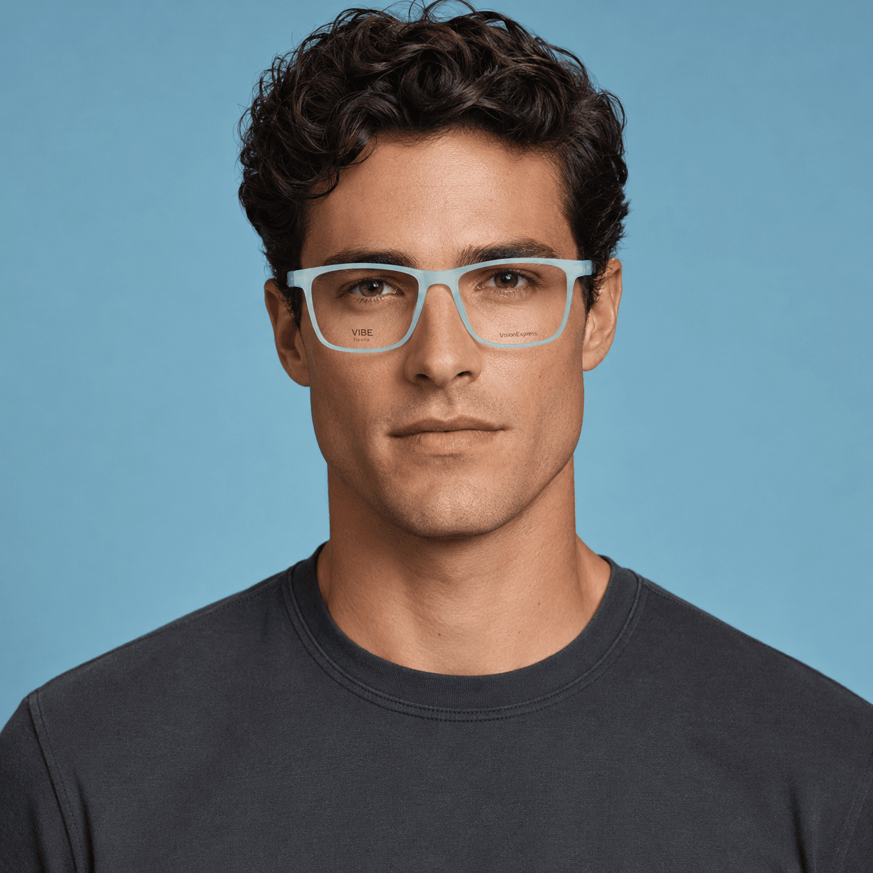 Blue Square Frames for Men