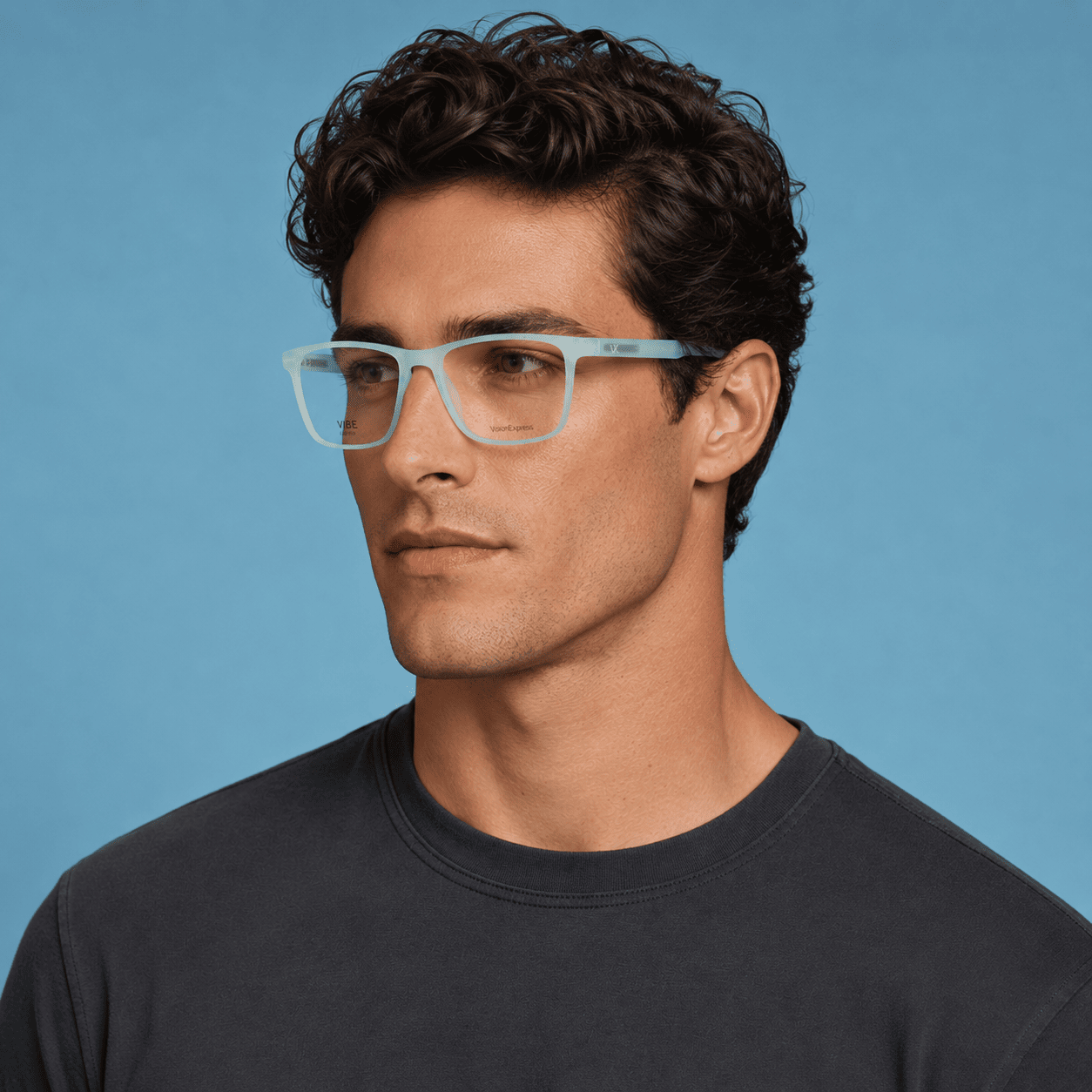 Blue Square Frames for Men