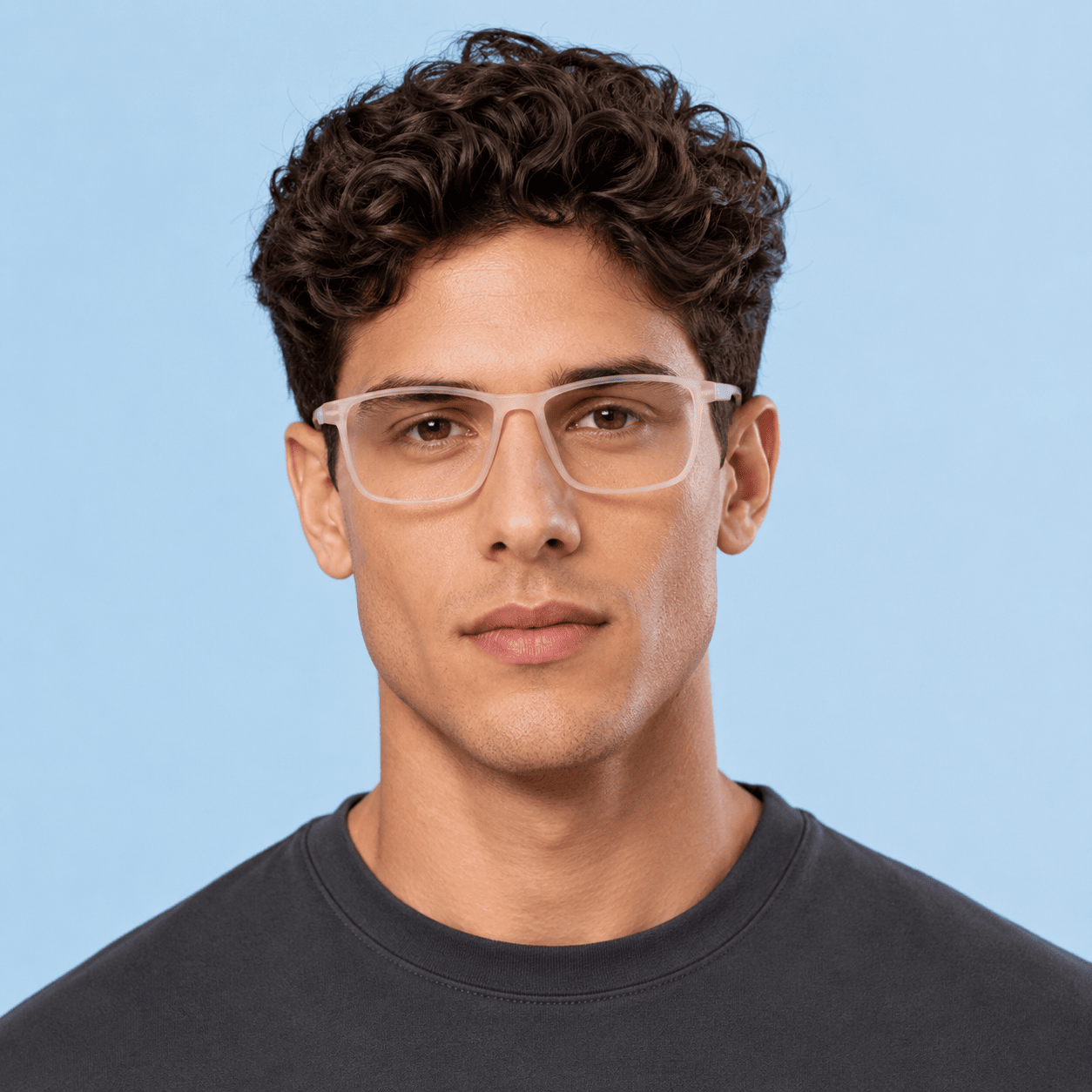 Brown Square Frames for Men