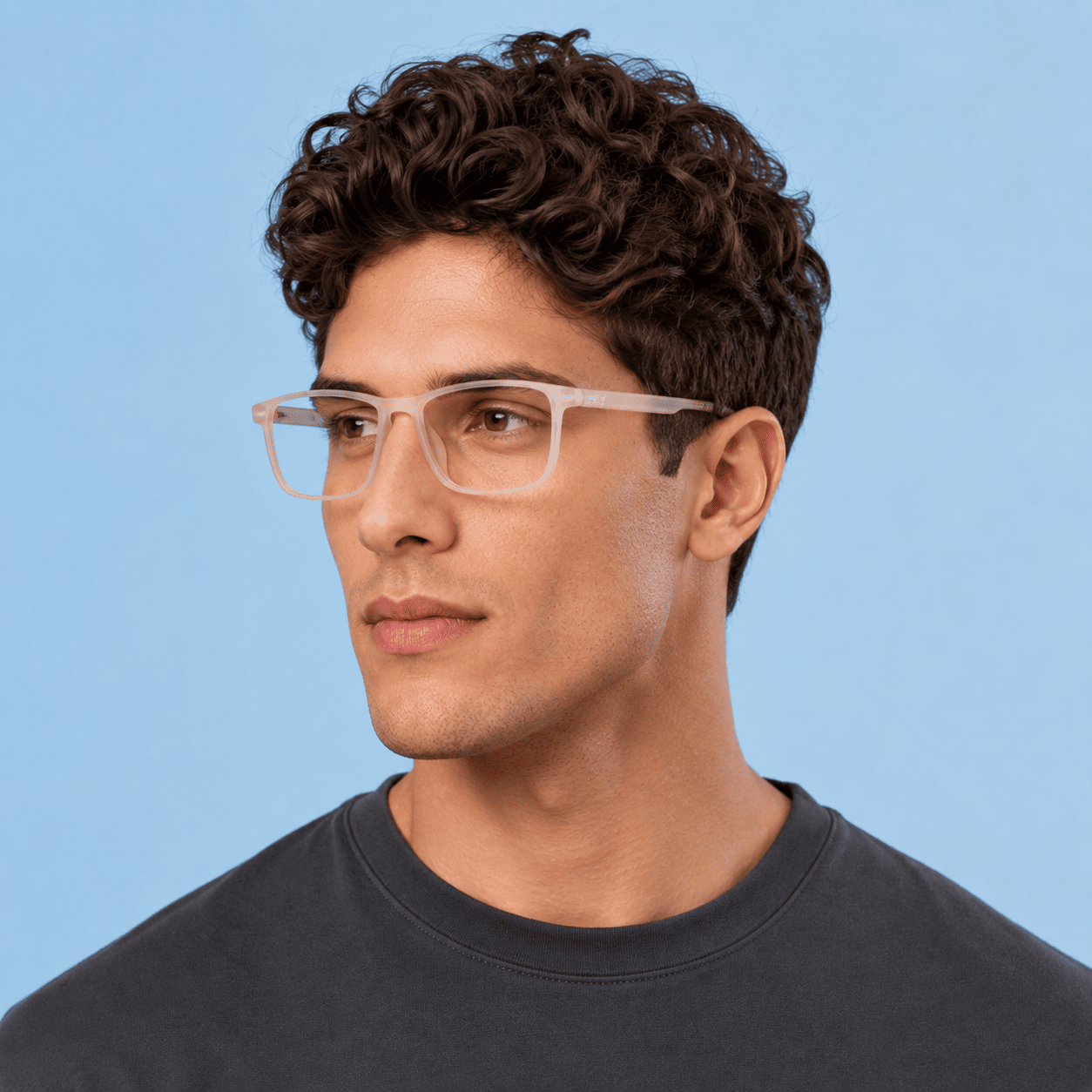 Brown Square Frames for Men