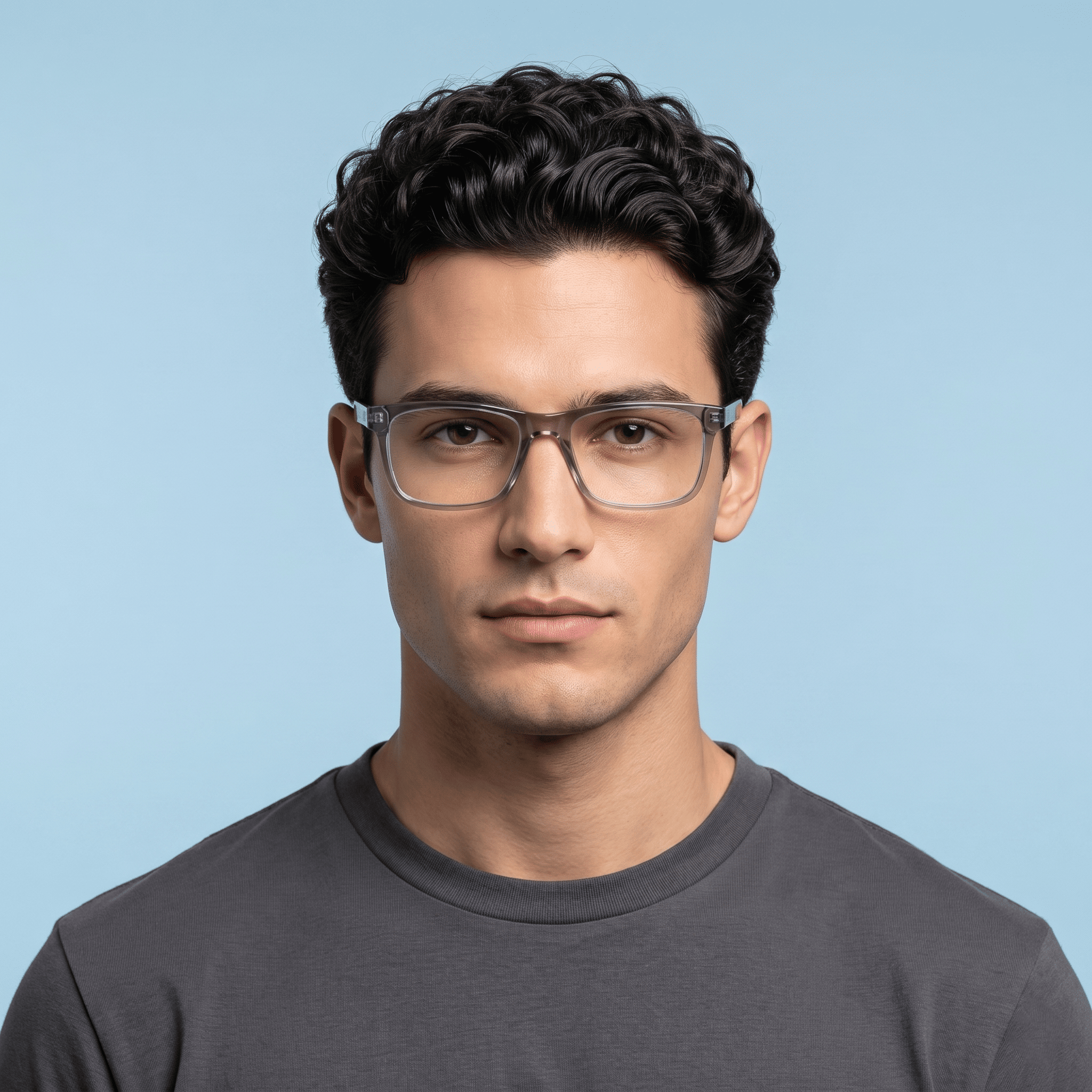 Grey Square Frames for Unisex