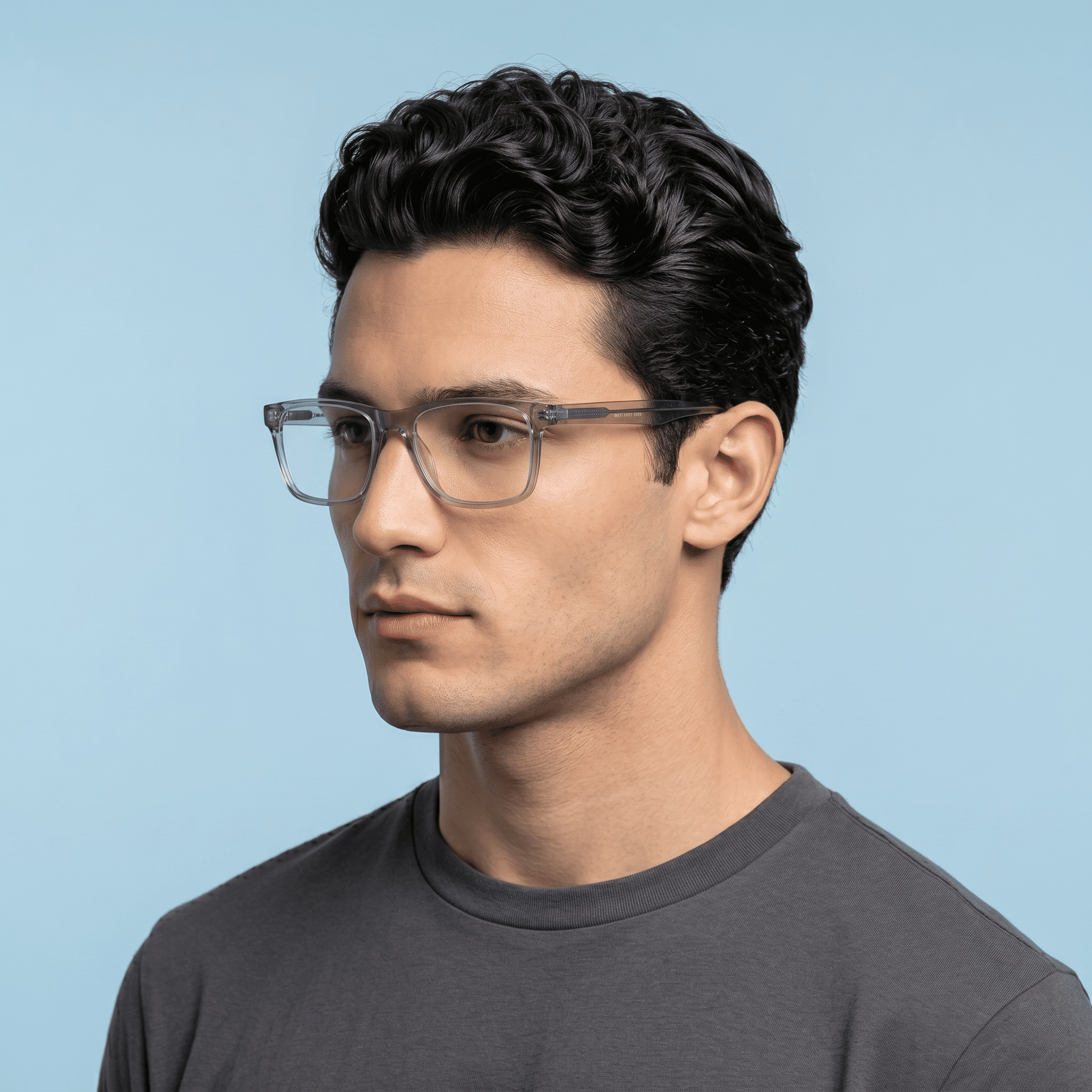 Grey Square Frames for Unisex