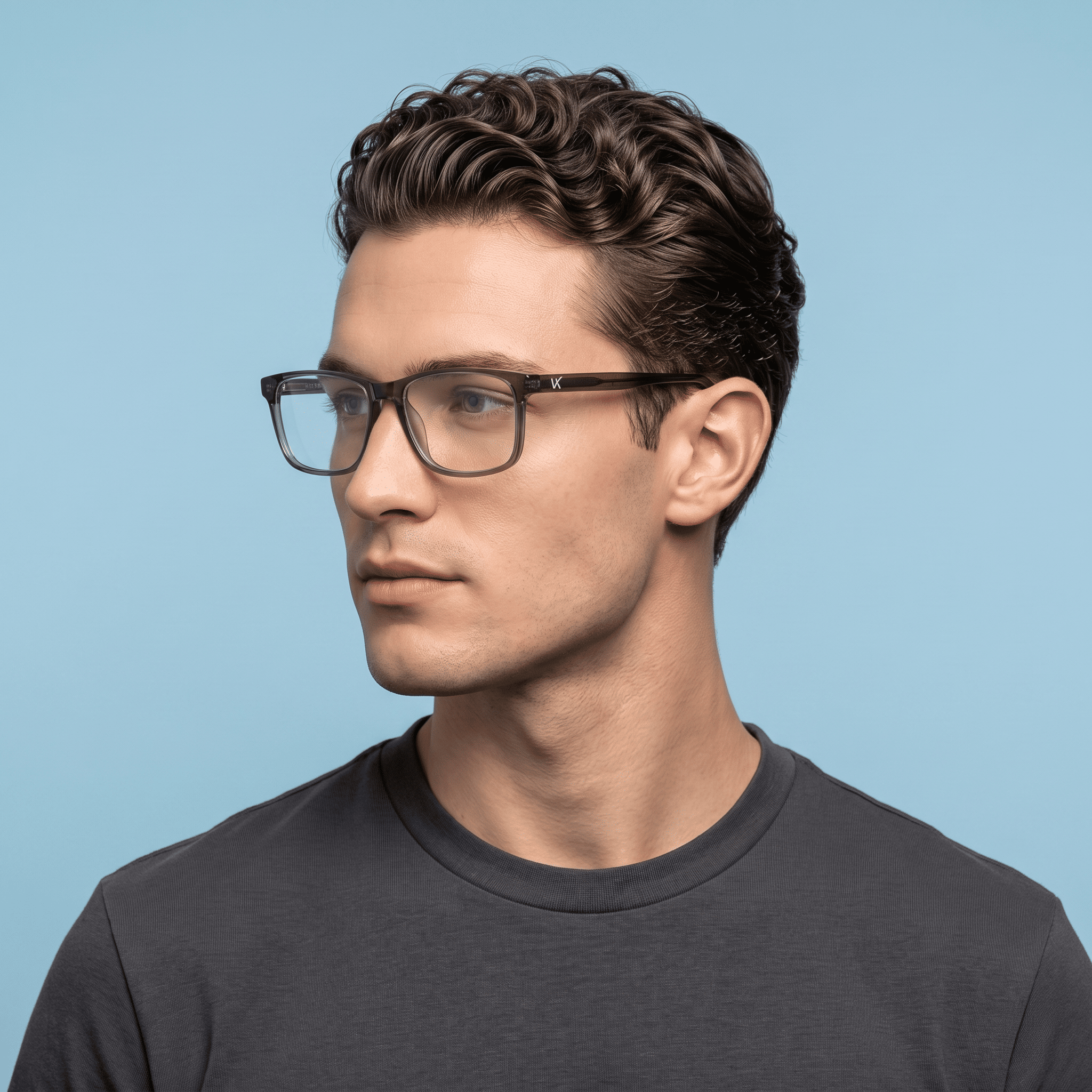 Grey Rectangle Frames for Men