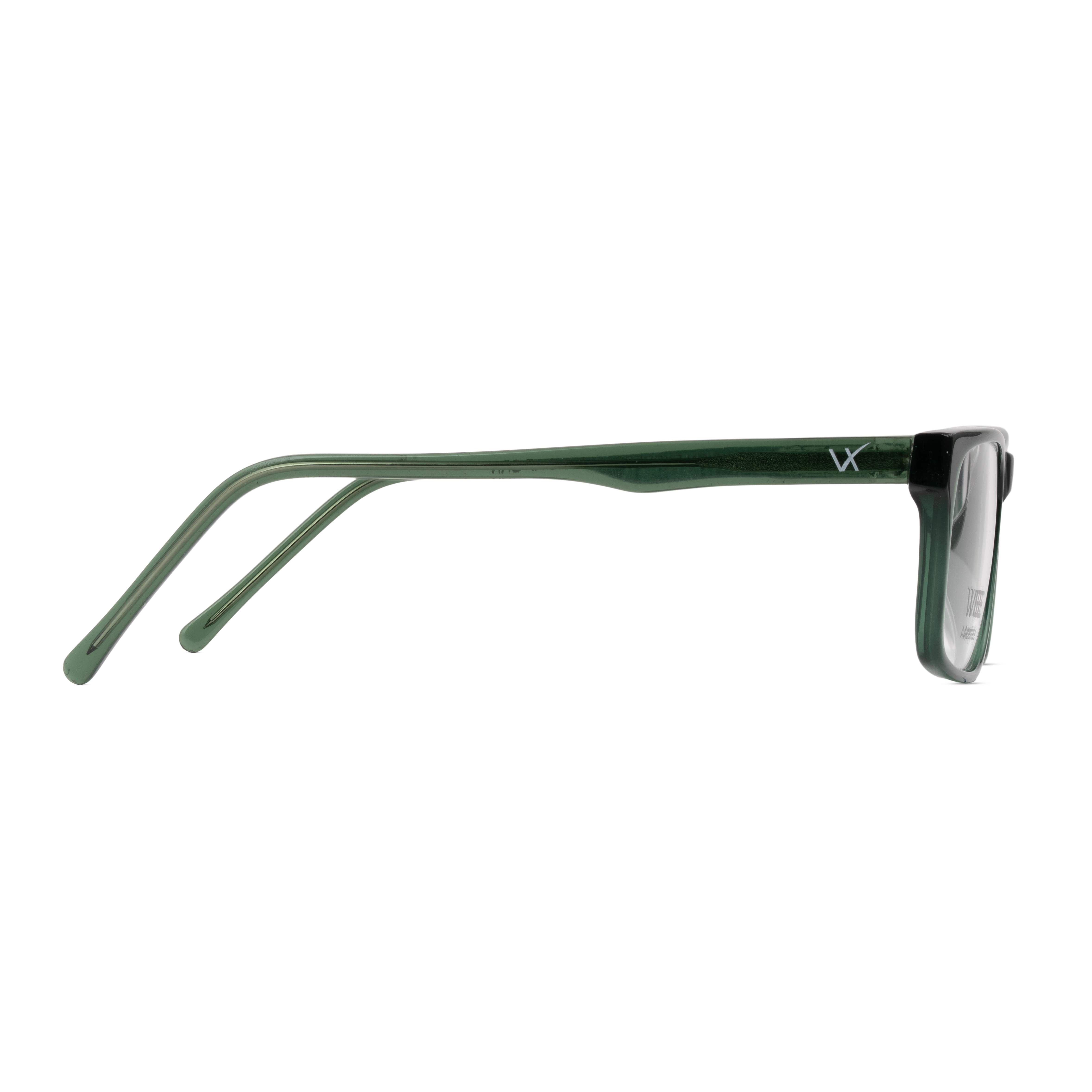 Green Square Frames for Men