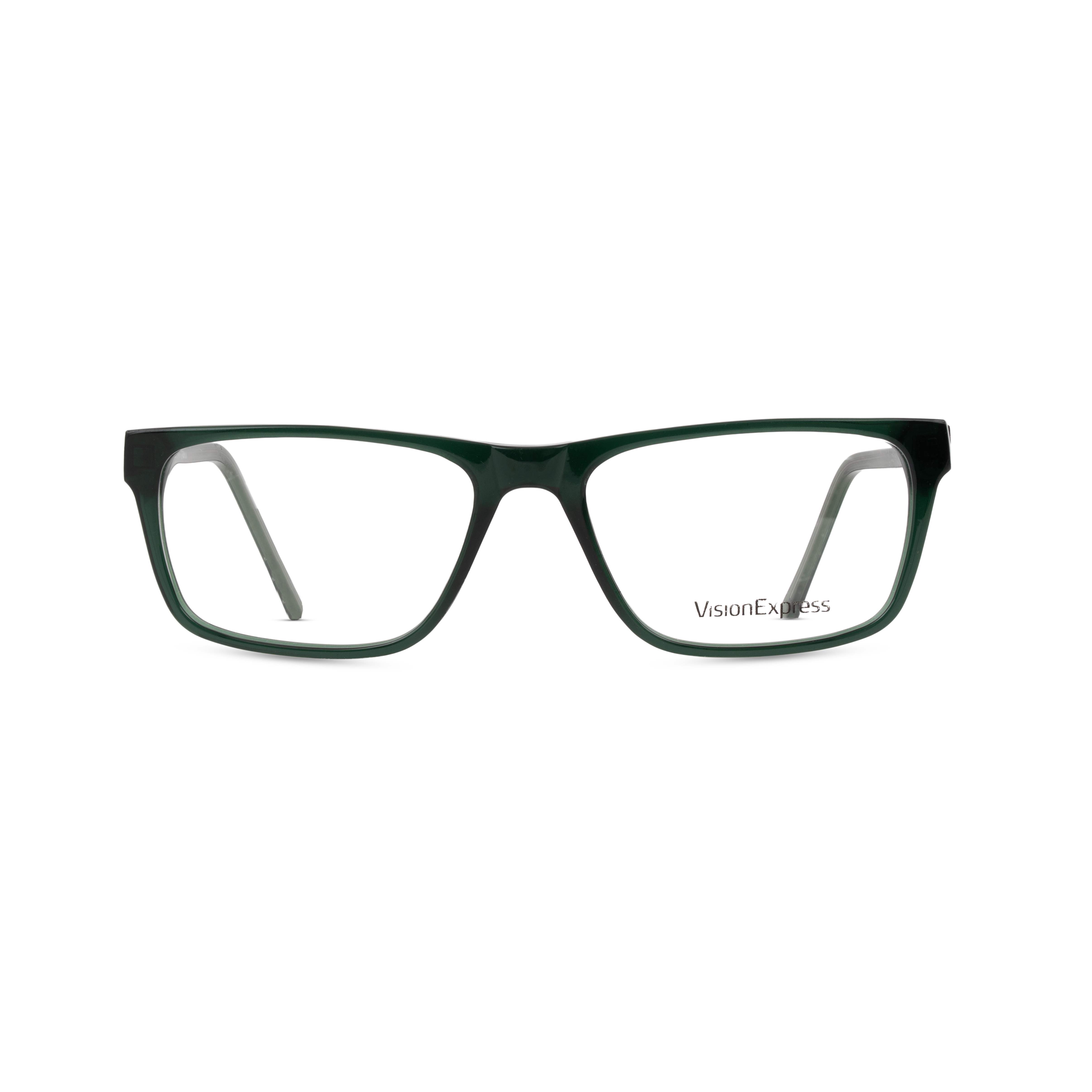 Green Square Frames for Men