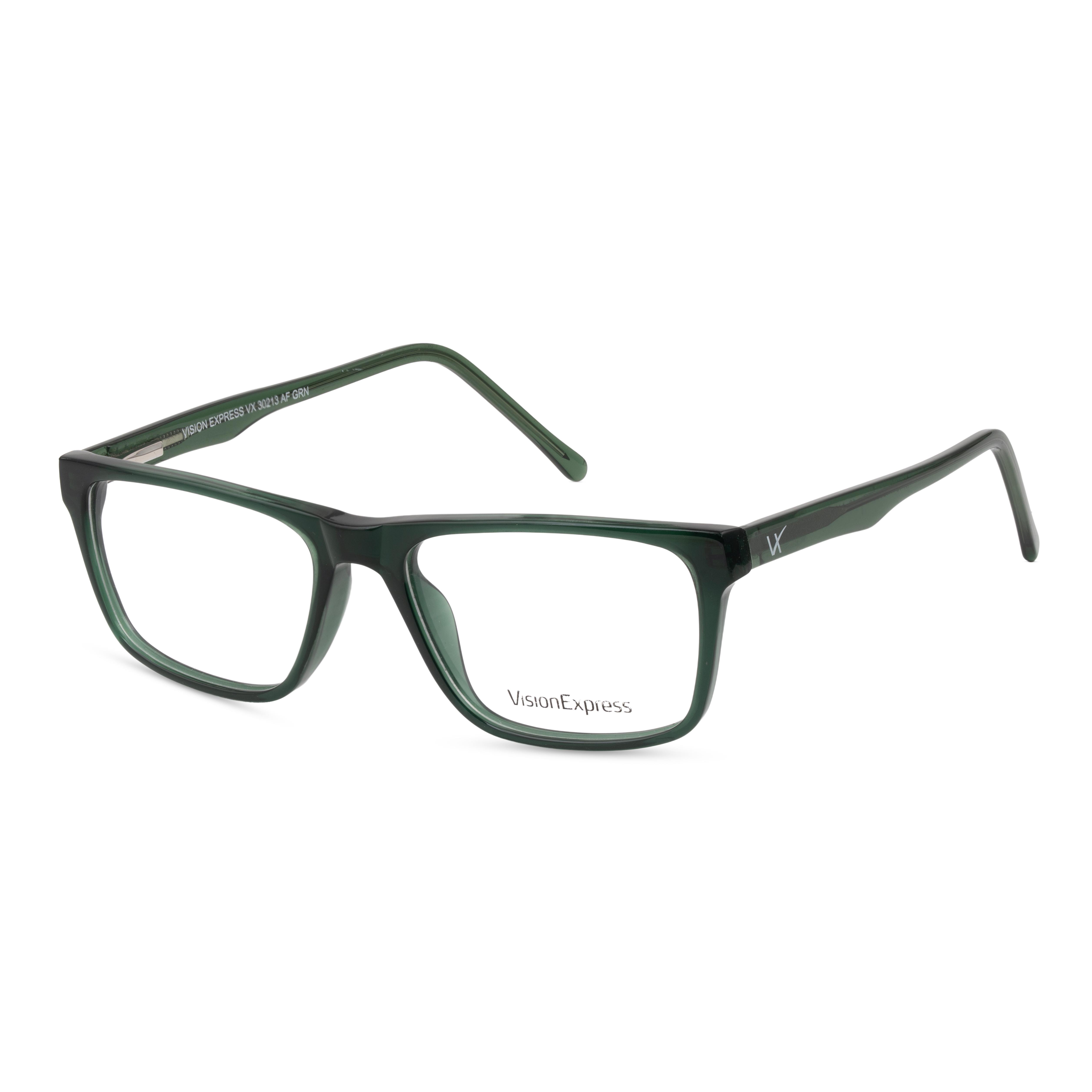 Green Square Frames for Men