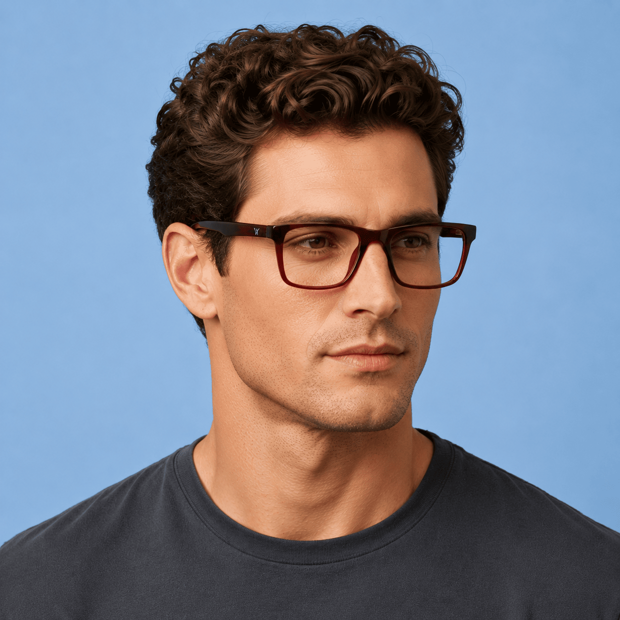Maroon Rectangle Frames for Men