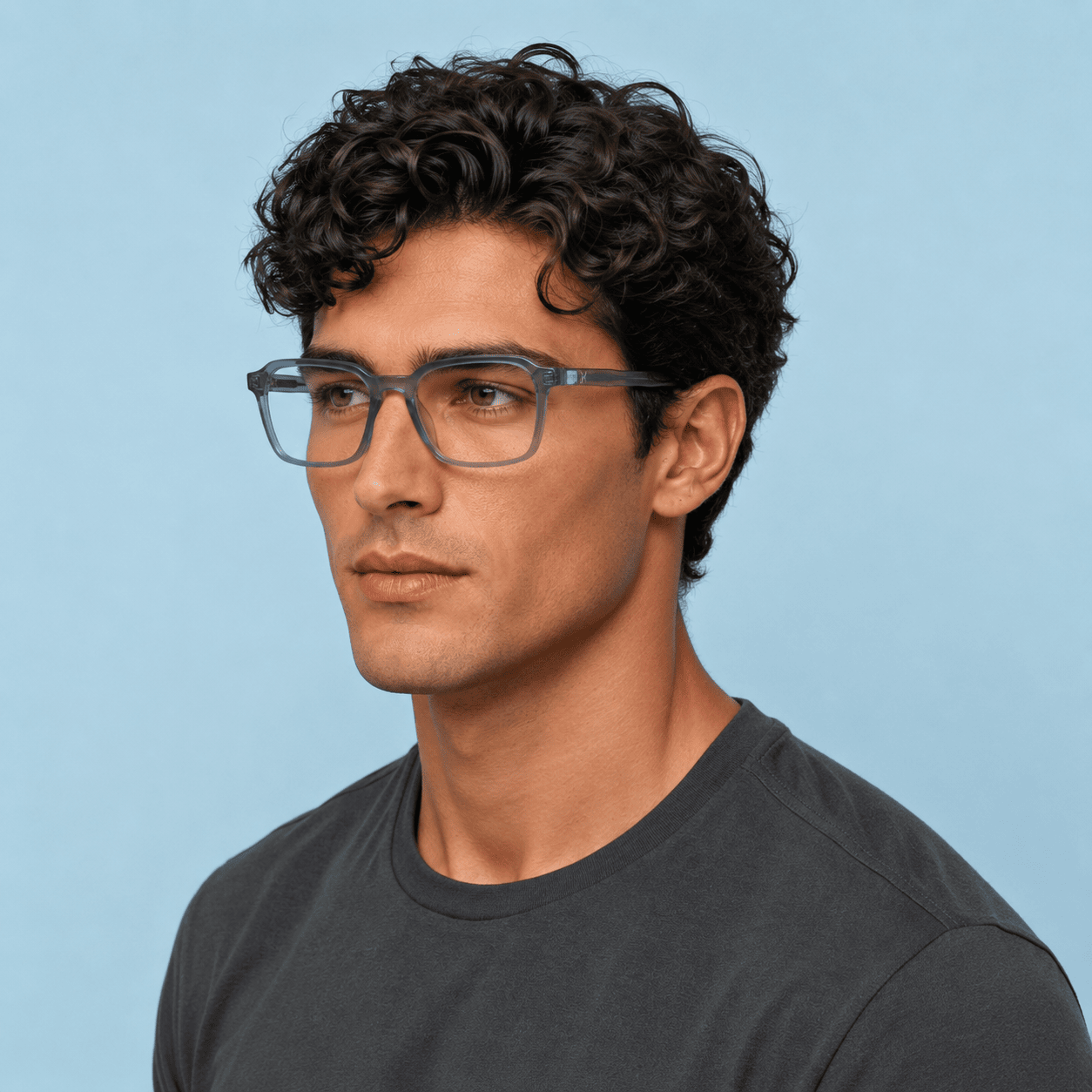 Blue Square Frames for Men